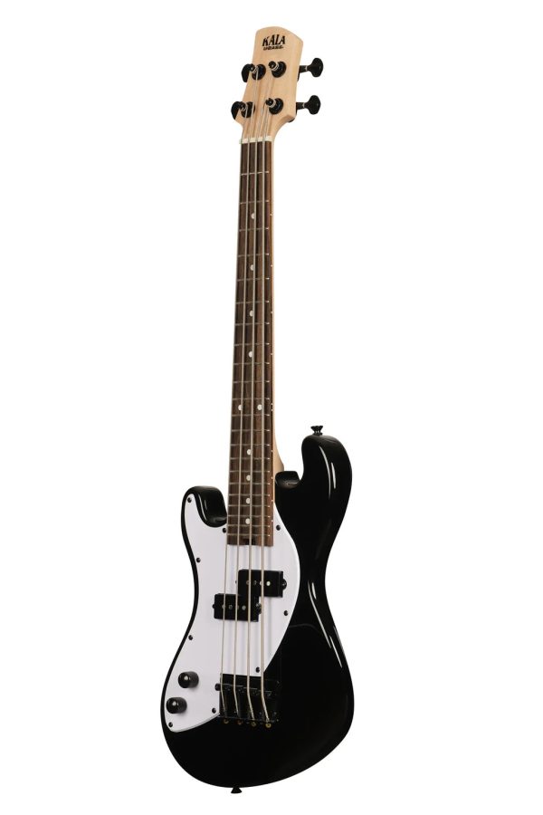 Kala UBASS-SB-BK-FS-L Solid Body 4-String Fretted Ukulele Bass - Left Handed (Jet Black) Online Sale