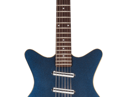 Danelectro TRIPLE DIVINE 59 Electric Guitar (Blue Metallic) For Discount