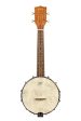 Kala KA-BNJ-MHG-C Mahogany Banjo Concert Ukulele (Natural) For Cheap