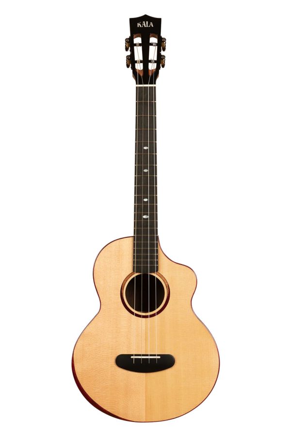 Kala KA-CT-SSRW-BG-C-BAG Contour All Solid Gloss Spruce Rosewood Baritone Ukulele with Bag Online now