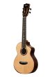 Kala KA-CT-SSRW-TG-C-BAG Contour All Solid Gloss Spruce Rosewood Tenor Ukulele with Cutaway and Bag Online now