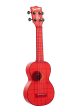 Kala KA-WMT-RD-S Transparent Soprano Waterman (Maritime Red) on Sale