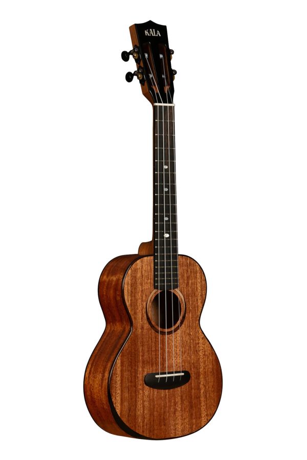 Kala KA-CT-SMH-TG-BAG Contour All Solid Gloss Mahogany Tenor Ukulele with Bag For Sale