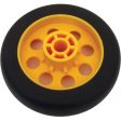 Rock-N-Roller RWHLO6X15 R-Trac Rear Wheel with Offset Hub for RMH1 & R2 Carts (2-Pack) - 6 x 1.5  on Sale