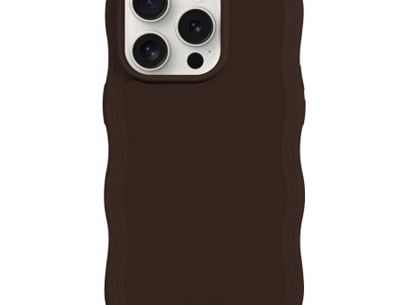 Holdit iPhone 15 Pro Max Wavy Case - Chocolate For Discount