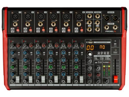 Proel PLAYMIX10 10-Channel PA Mixer with DFX USB and BT Cheap