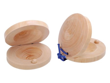 Granite Percussion GP-CASTWD Wooden Castanets - 2.5  (Set of 2) Online