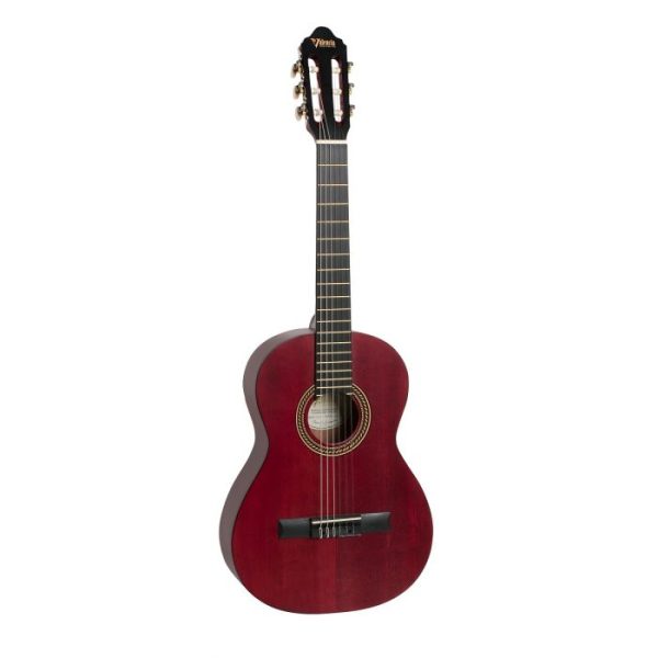 Valencia VC203-TWR 3 4 Size Classical Guitar (Transparent Red Satin Finish) Online Hot Sale