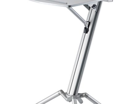 K&M OVATION PRO Lectern with Sloping Desk (Silver) Online now