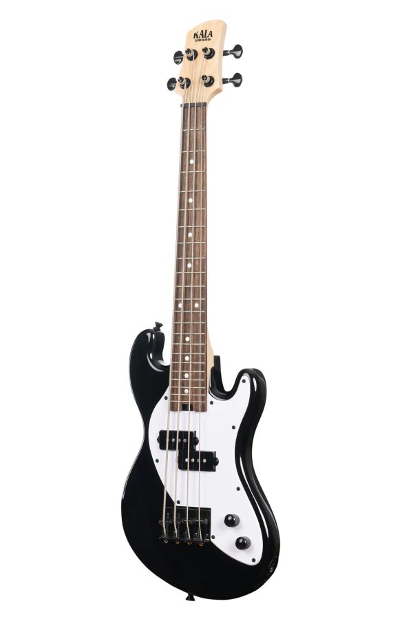 Kala UBASS-SB-BK-FS Solid Body 4-String Fretted Ukulele Bass (Jet Black) Discount