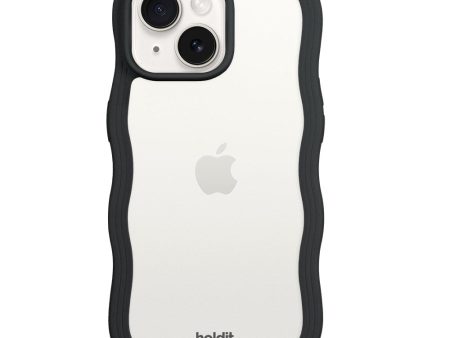 Holdit iPhone 15   14   13 Wavy Case - Black   Transparent Cheap