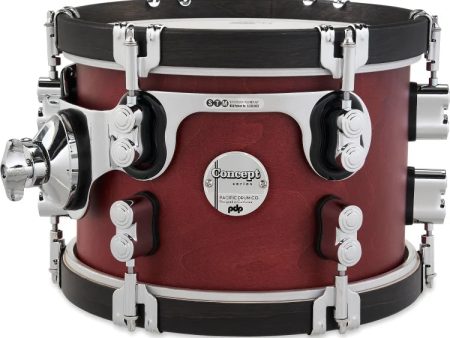 PDP PDCC0710STOE Classic Mounted Tom (Ox Blood Ebony) - 7  x 10  For Discount