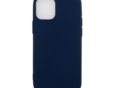 EIDERWOOD iPhone 12 Mini Mat Fleksibelt Plastik Cover - Mørkeblå Hot on Sale