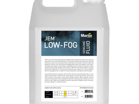 Jem Pro LOW FOG Premium Fluid - 5L For Discount