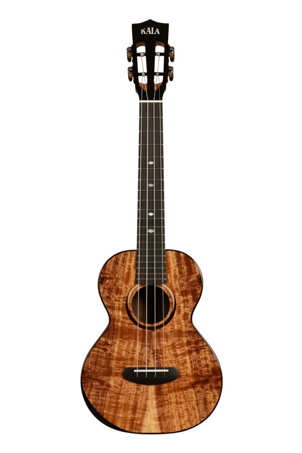 Kala KA-CT-SA-TG-BAG Contour All Solid Gloss Acacia Tenor Ukulele with Bag For Discount