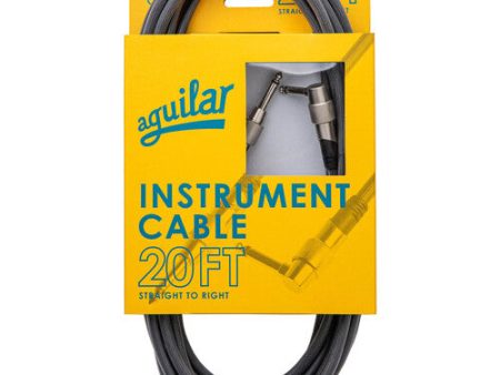 Aguilar AGINST20RS Right-Angle to Straight Connector Instrument Cable - 20  Fashion