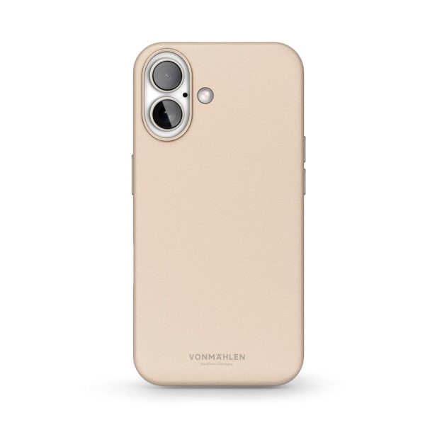 Vonmählen iPhone 16 Like Leather Cover - MagSafe Kompatibel - Cream Online now