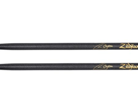 Zildjian Z5ACB-ZC Limited Edition Z Custom Wood Tip Drumsticks (Black Chroma) - 5A For Sale