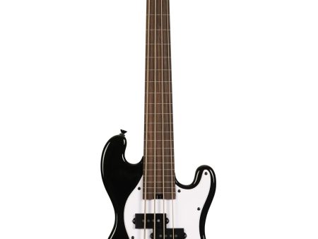 Kala UBASS-SB-BK-FL Solid Body 4-String Fretless Ukulele Bass (Jet Black) Hot on Sale