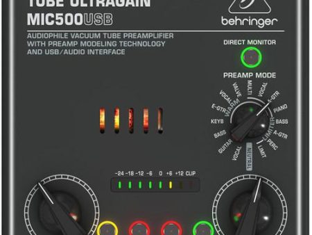 Behringer MIC500USB Vacuum Tube Preamplifier Fashion