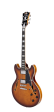 D Angelico PREMIER DC Semi Hollow Electric Guitar (Dark Iced Tea Burst) Sale