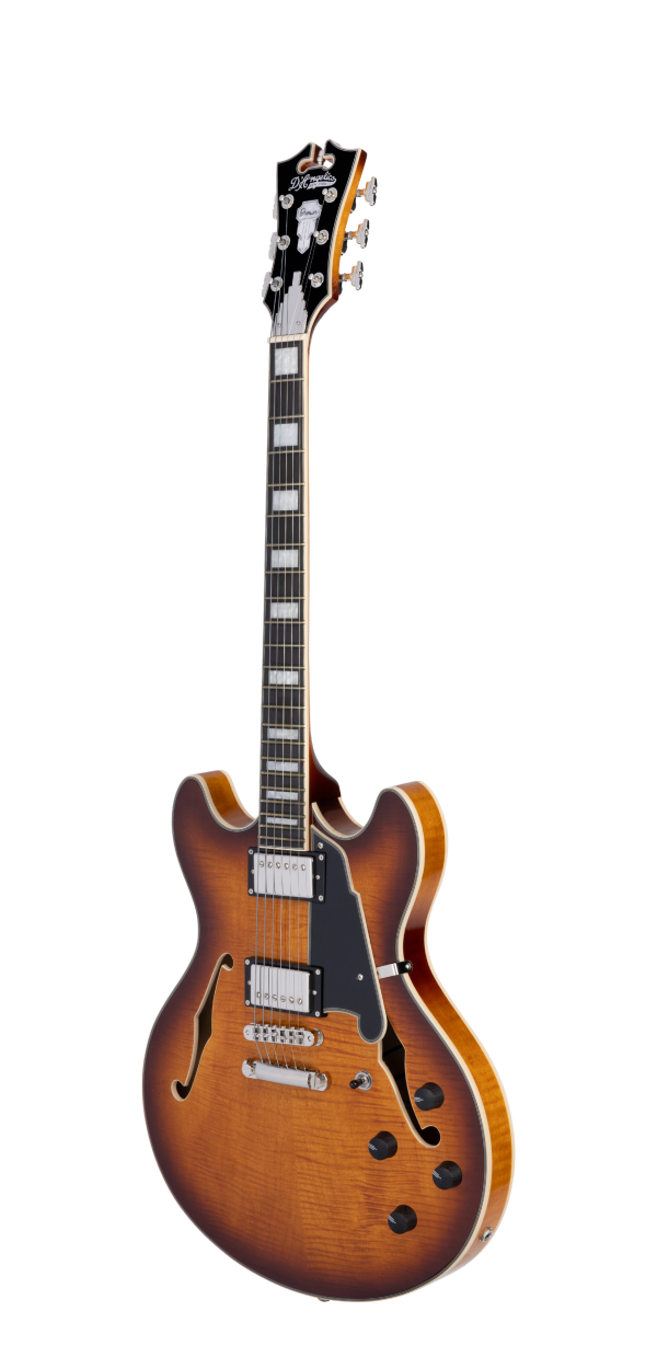 D Angelico PREMIER DC Semi Hollow Electric Guitar (Dark Iced Tea Burst) Sale