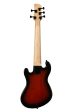 Kala UBASS-SB5-TB-FS Solid Body 5-String Fretted Ukulele Bass (Tobacco Burst) For Discount