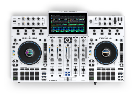 Denon DJ PRIME 4+ Special Edition 4-Deck Standalone DJ Controller (White) For Sale