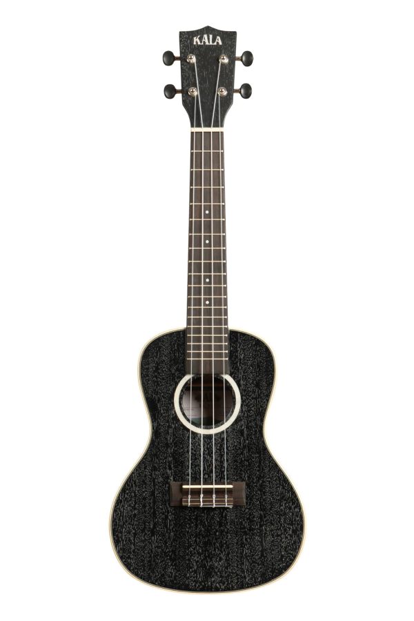 Kala KA-SDH-C-BAG All Solid Mahogany Concert Ukulele (Salt & Pepper Doghair) Cheap