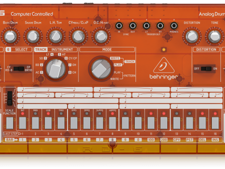 Behringer RD-6-TG  Analog Drum Machine - Tangerine Online Sale