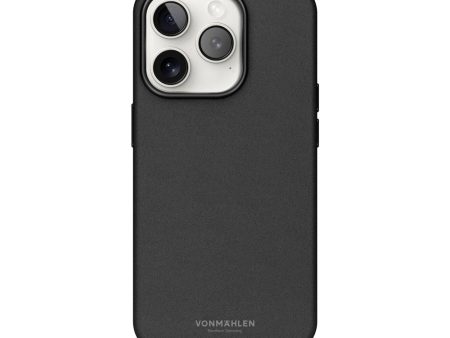 Vonmählen iPhone 16 Pro Max Like Leather Cover - MagSafe Kompatibel - Black Fashion