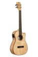 Kala KA-ASFM-B-CE All Solid Flame Maple Cutaway Baritone Ukulele For Cheap