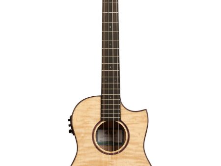 Kala KA-ASFM-B-CE All Solid Flame Maple Cutaway Baritone Ukulele For Cheap