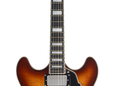 D Angelico PREMIER DC Semi Hollow Electric Guitar (Dark Iced Tea Burst) Sale