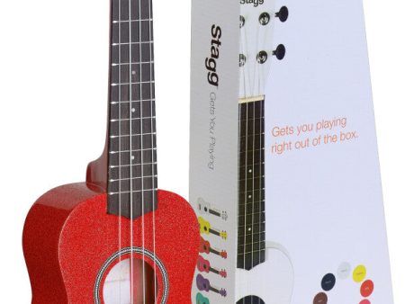 Stagg US-RED Soprano Ukulele With Basswood Top Online Hot Sale