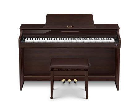 Casio AP-550 Celviano Digital Upright Piano 88-Keys (Brown) Online now