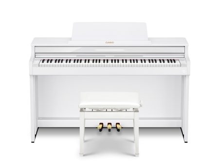 Casio AP-550 Celviano Digital Upright Piano 88-Keys (White) Online now