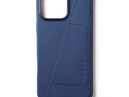 Mujjo iPhone 16 Pro Max Leather Wallet Case - MagSafe Kompatibel - Blå Cheap