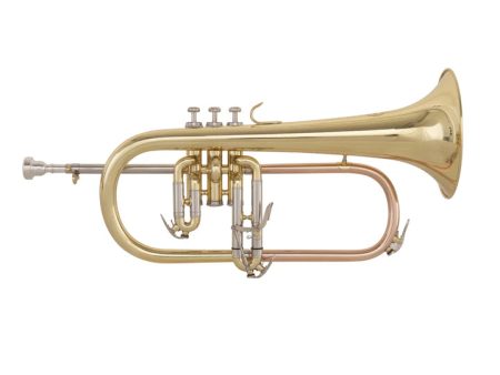 Grassi GR SSFLH570 Flugelhorn with Trigger in Bb School Series (Yellow Brass Lacquered) For Cheap