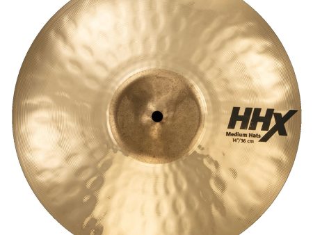 Sabian 11402XMB 1 HHX Medium Top Hi Hat Cymbal Only Brilliant Finish - 14  on Sale