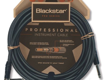 Blackstar BS-CBLPRO3MSA 1 4  To 1 4  Professional Cable - 3M (Angle) Fashion