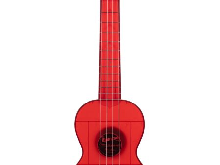 Kala KA-WMT-RD-S Transparent Soprano Waterman (Maritime Red) on Sale