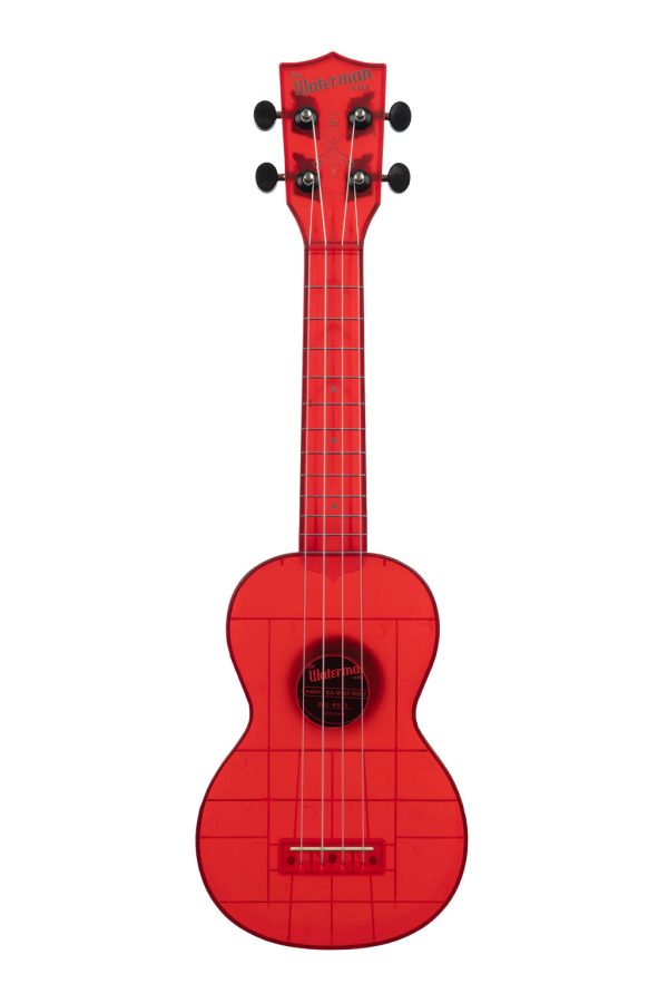 Kala KA-WMT-RD-S Transparent Soprano Waterman (Maritime Red) on Sale