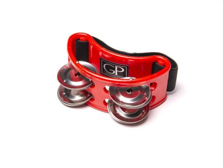 Granite Percussion GP-FTRD Foot Tambourine (Red) For Sale