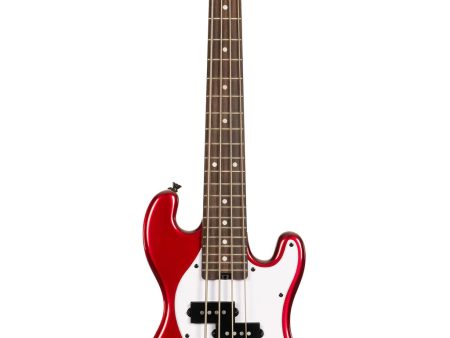 Kala UBASS-SB-RD-FS Solid Body 4-String Fretted Ukulele Bass (Candy Apple Red) on Sale