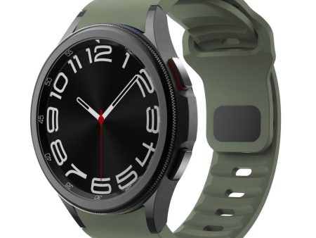 Samsung Galaxy Watch 4   5   6   7   FE Tech-Protect Silicone Line Urrem - Mørkegrøn Online Hot Sale