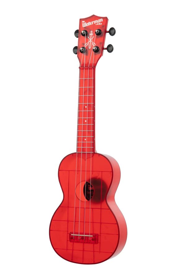 Kala KA-WMT-RD-S Transparent Soprano Waterman (Maritime Red) on Sale