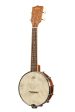 Kala KA-BNJ-MHG-C Mahogany Banjo Concert Ukulele (Natural) For Cheap