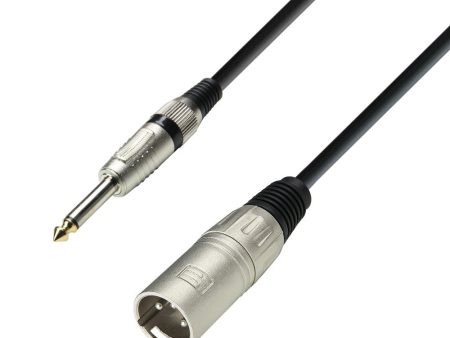 Adam Hall 3 STAR MMP 0300 Unbalanced XLR Male x Jack TS Cable - 3m Supply