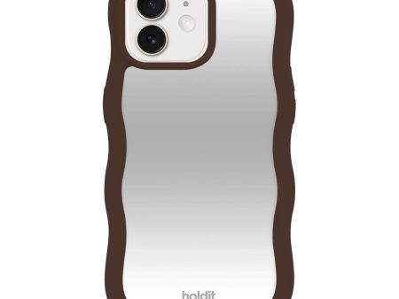 Holdit iPhone 15   14   13 Wavy Case - Chocolate   Mirror Online now